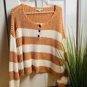 American Eagle Slouchy Striped Sweater